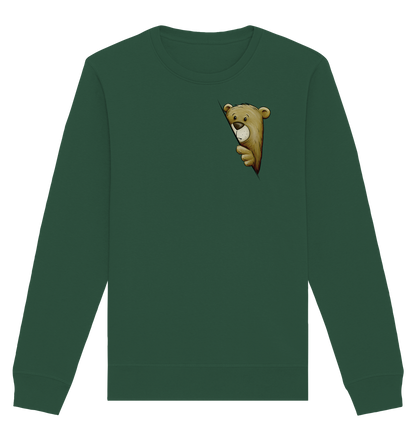 Funky Bär Illustration - Organic Basic Unisex Sweatshirt