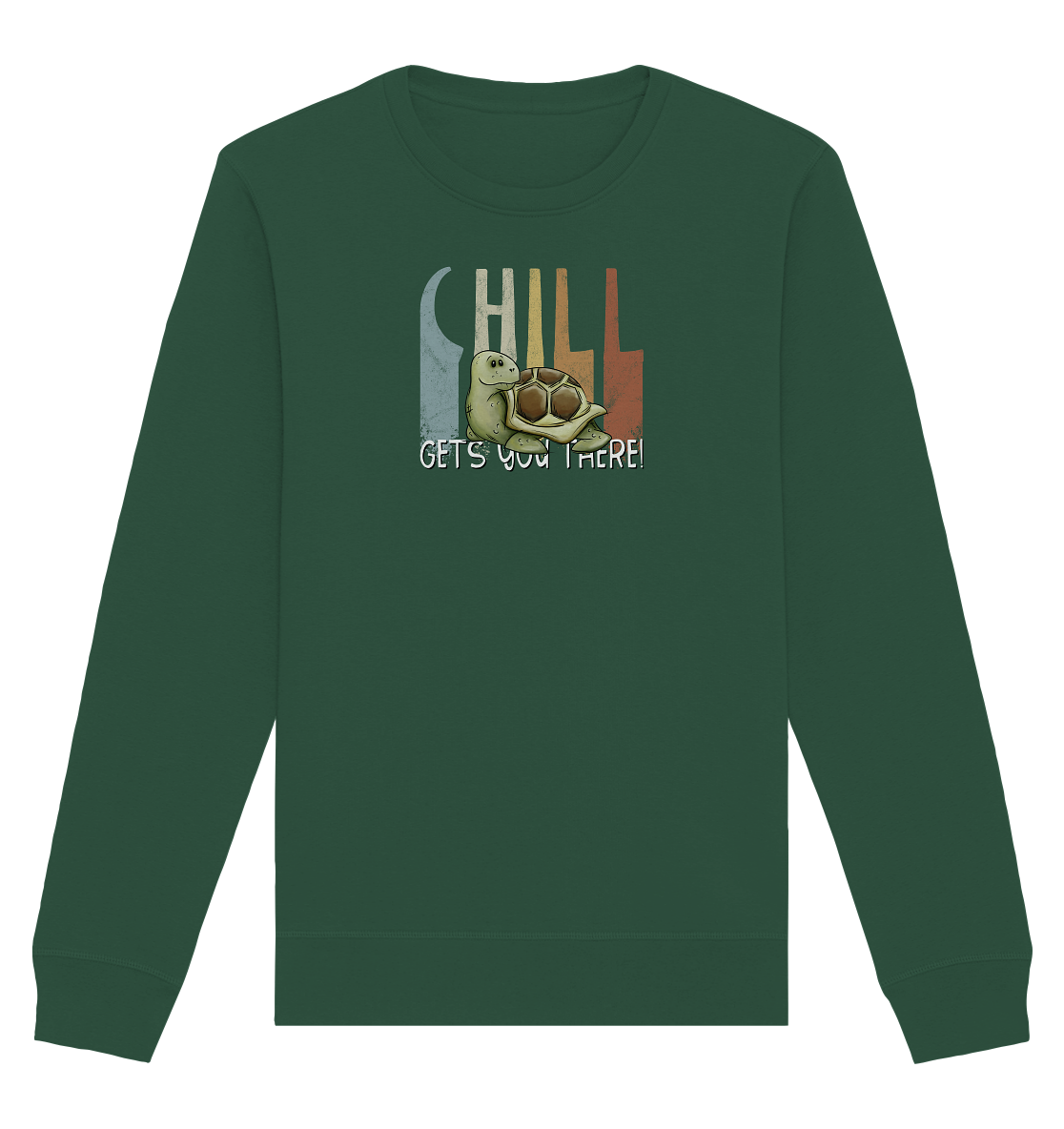 Gechillt gemütliche Schildkröte - Organic Basic Unisex Sweatshirt
