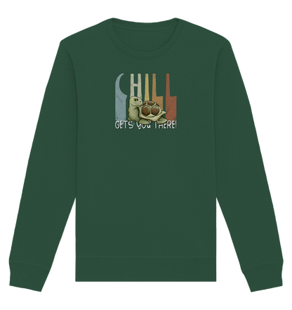 Gechillt gemütliche Schildkröte - Organic Basic Unisex Sweatshirt