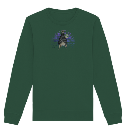 Fledermaus in blauer Nacht - Organic Basic Unisex Sweatshirt