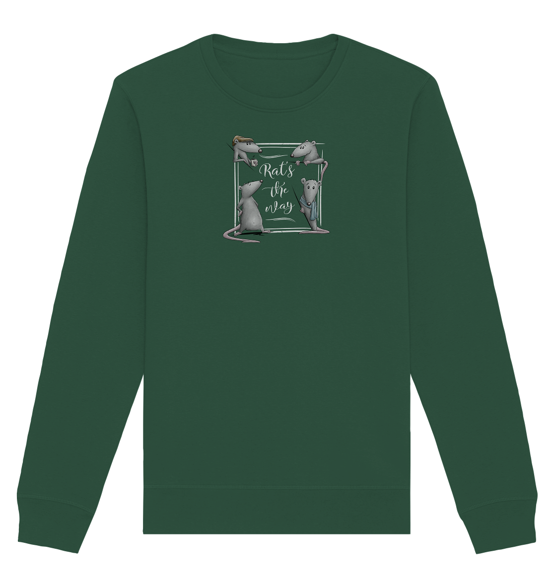 Rat’s The Way Kaffeehaus Ratten - Organic Basic Unisex Sweatshirt