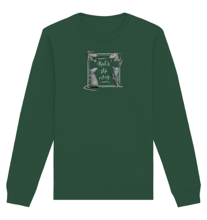 Rat’s The Way Kaffeehaus Ratten - Organic Basic Unisex Sweatshirt