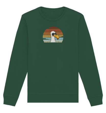 Cool lässige Retro Möwe - Organic Basic Unisex Sweatshirt