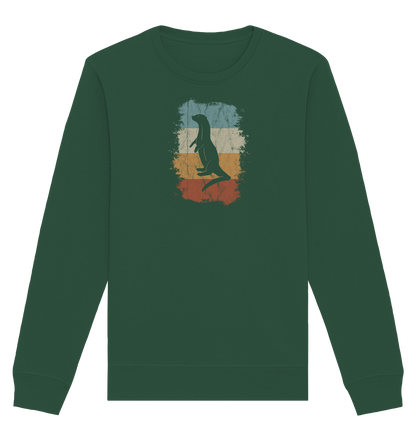 Retro Otter Fischotter Silhouette - Organic Basic Unisex Sweatshirt