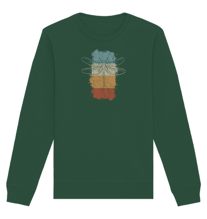 Retro Kunst Libelle | Vintage Dragonfly - Organic Basic Unisex Sweatshirt