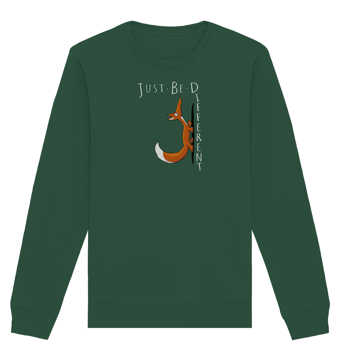 Just Be Different | Sei Anders, kleiner Fuchs - Organic Basic Unisex Sweatshirt