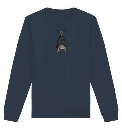 Lustig chillende Fledermaus - Organic Basic Unisex Sweatshirt