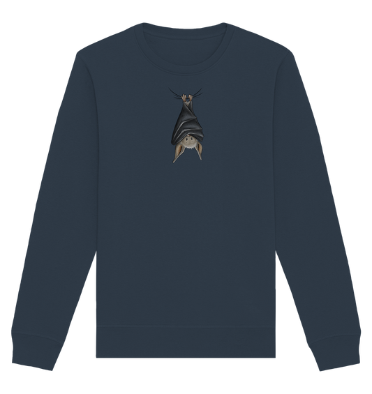 Lustig chillende Fledermaus - Organic Basic Unisex Sweatshirt