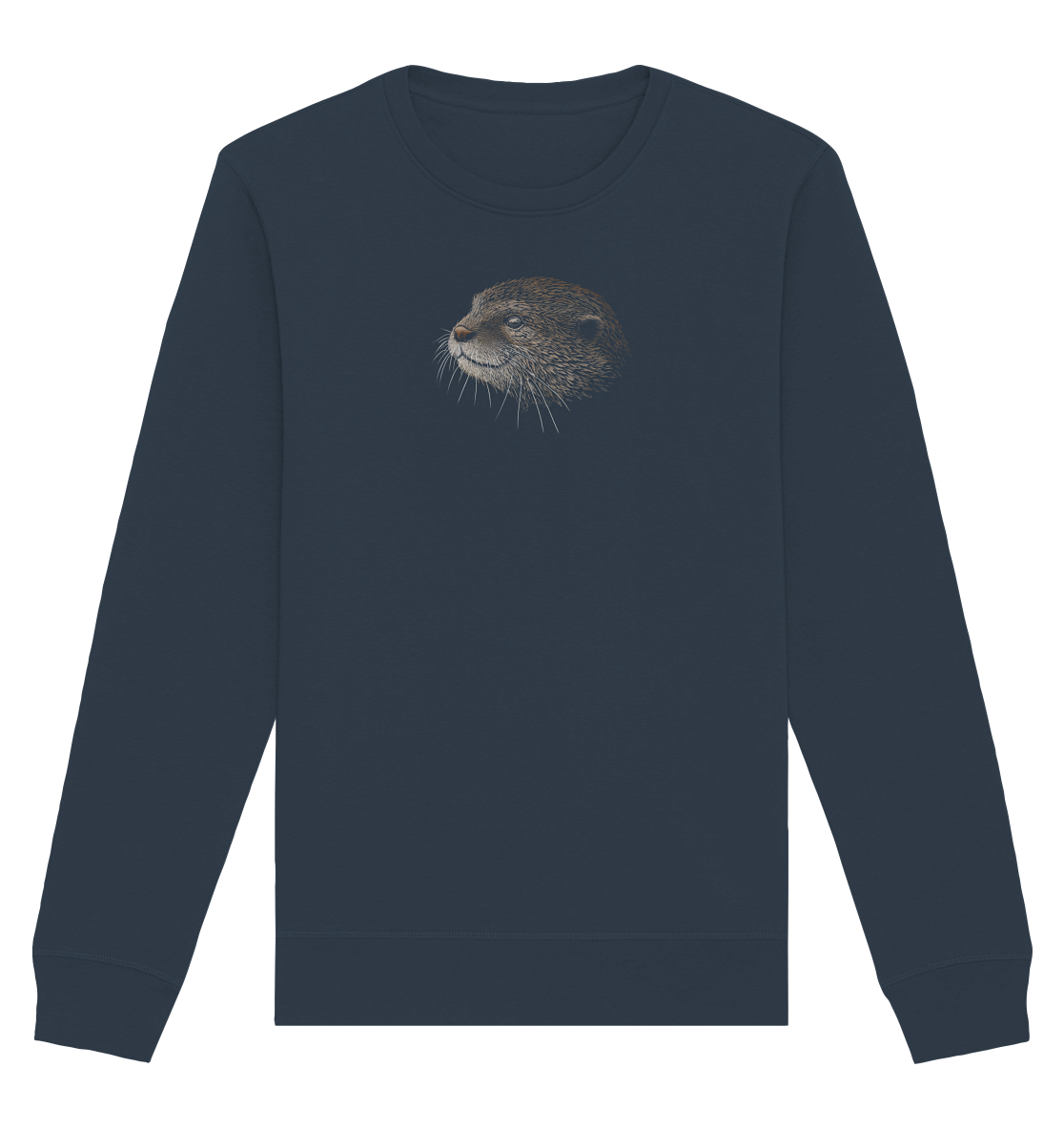 Otter Bleistift Zeichnung KritzelKunst - Organic Basic Unisex Sweatshirt