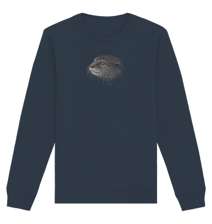 Otter Bleistift Zeichnung KritzelKunst - Organic Basic Unisex Sweatshirt
