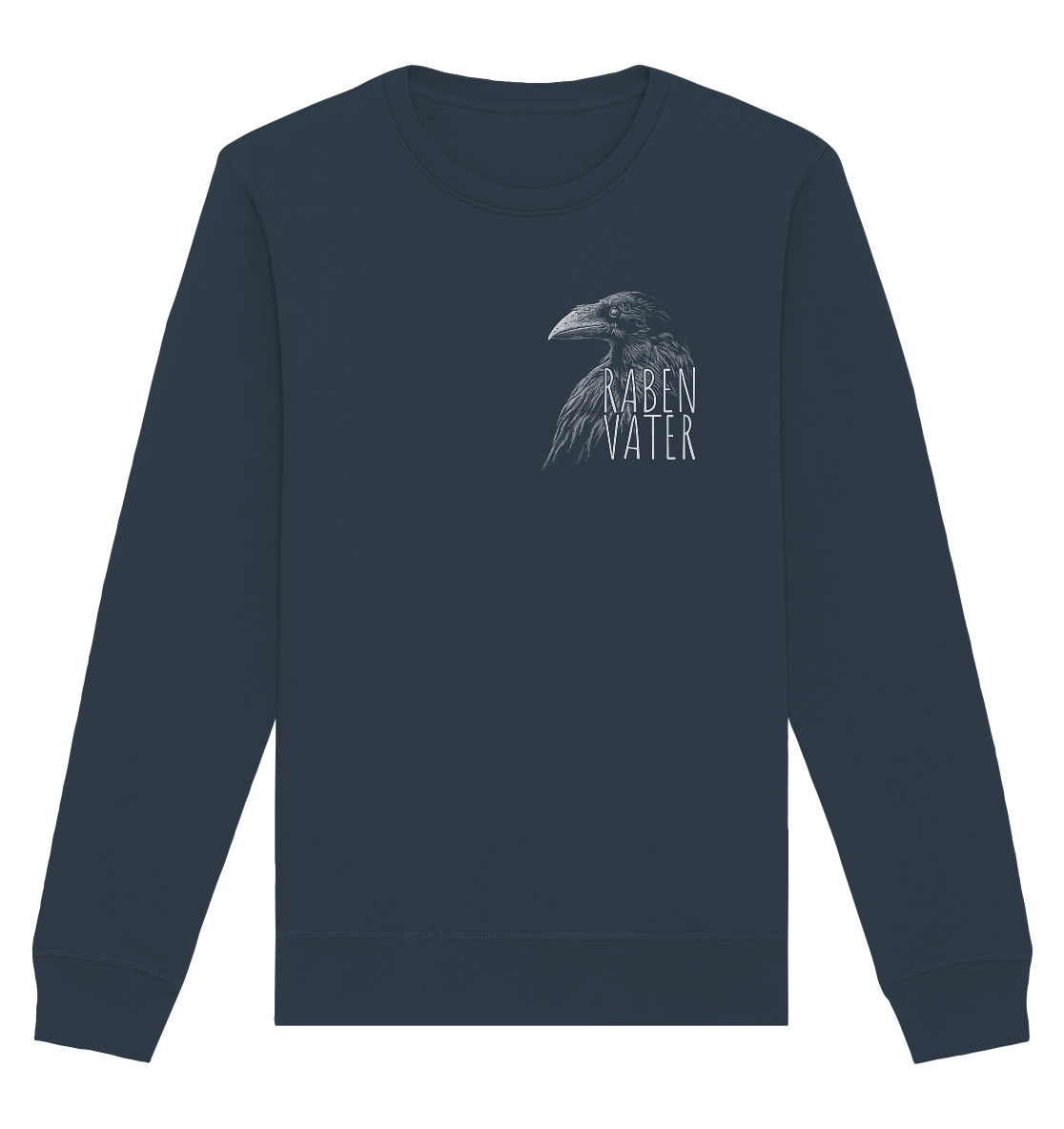 Rabenvater schwarzer Rabe Krähe - Organic Basic Unisex Sweatshirt