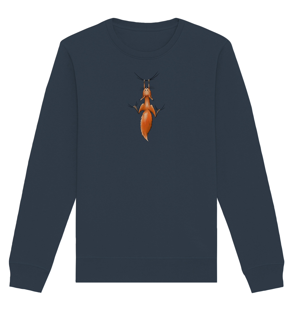 Rotes Eichhörnchen hängt ab - Organic Basic Unisex Sweatshirt