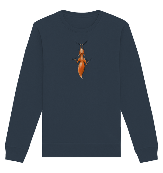 Rotes Eichhörnchen hängt ab - Organic Basic Unisex Sweatshirt