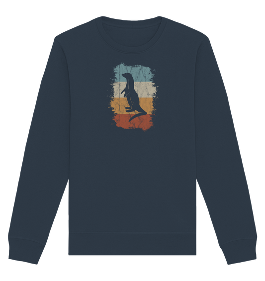 Retro Otter Fischotter Silhouette - Organic Basic Unisex Sweatshirt