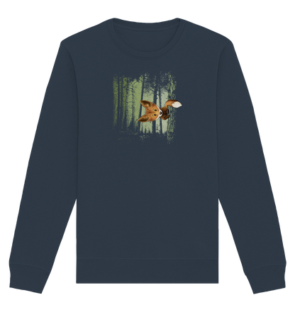 Fuchs im Zwielicht-Wald - Organic Basic Unisex Sweatshirt