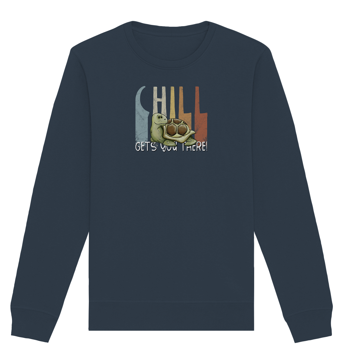 Gechillt gemütliche Schildkröte - Organic Basic Unisex Sweatshirt