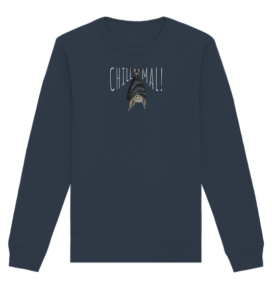 Chill Mal gemütliche Fledermaus - Organic Basic Unisex Sweatshirt