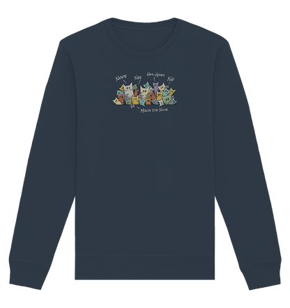 Nope, Nee, Nö Katzen - Organic Basic Unisex Sweatshirt
