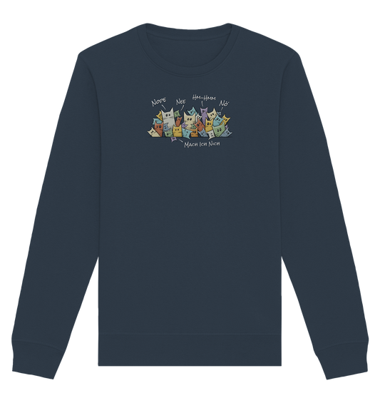 Nope, Nee, Nö Katzen - Organic Basic Unisex Sweatshirt
