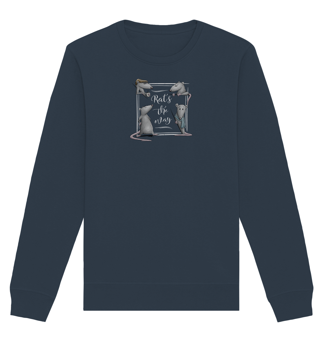 Rat’s The Way Kaffeehaus Ratten - Organic Basic Unisex Sweatshirt