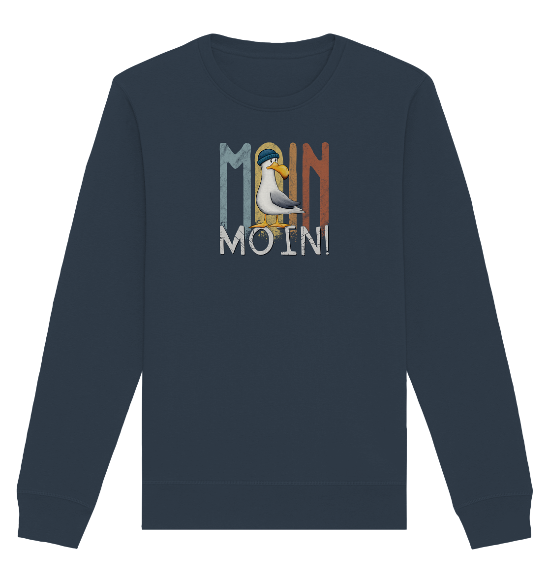 Moin Moin norddeutsche Möwe - Organic Basic Unisex Sweatshirt