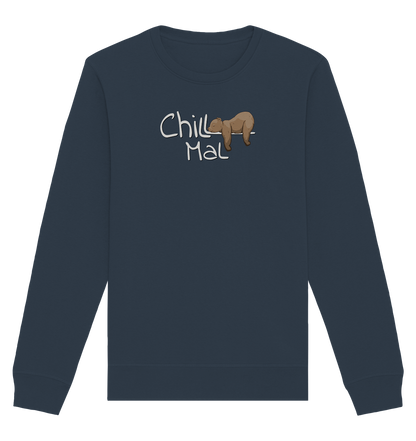 Chill Mal schläfriger Braunbär - Organic Basic Unisex Sweatshirt