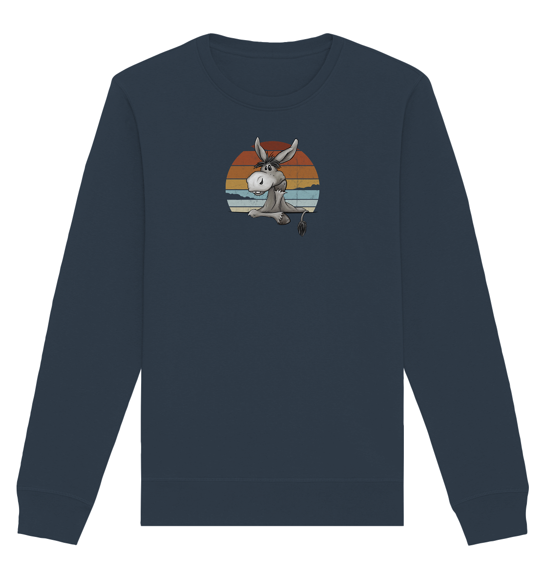 Lässiges Maultier Retro Esel - Organic Basic Unisex Sweatshirt
