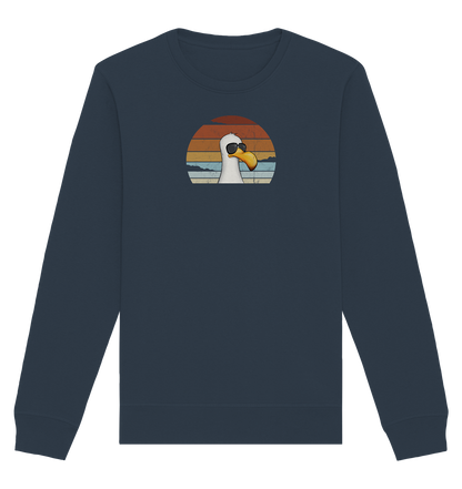 Cool lässige Retro Möwe - Organic Basic Unisex Sweatshirt