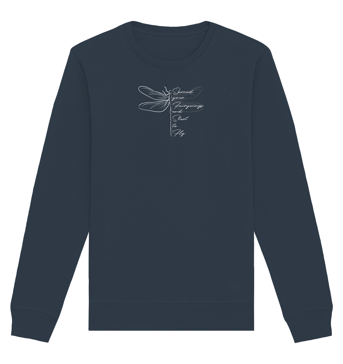 Breite die Flügel aus und flieg los | Libelle - Organic Basic Unisex Sweatshirt