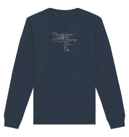 Breite die Flügel aus und flieg los | Libelle - Organic Basic Unisex Sweatshirt