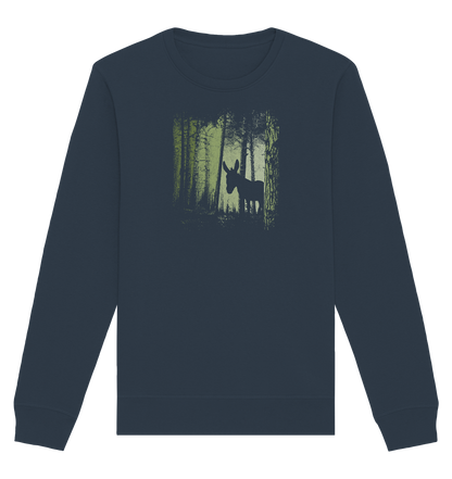Esel im Zwielicht-Wald - Organic Basic Unisex Sweatshirt
