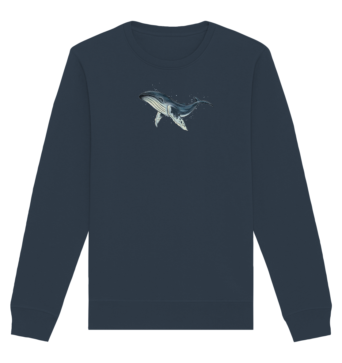Tiefsee Ozean-Riese Buckelwal - Organic Basic Unisex Sweatshirt