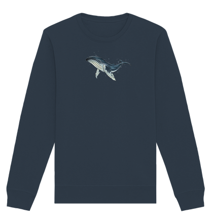 Tiefsee Ozean-Riese Buckelwal - Organic Basic Unisex Sweatshirt