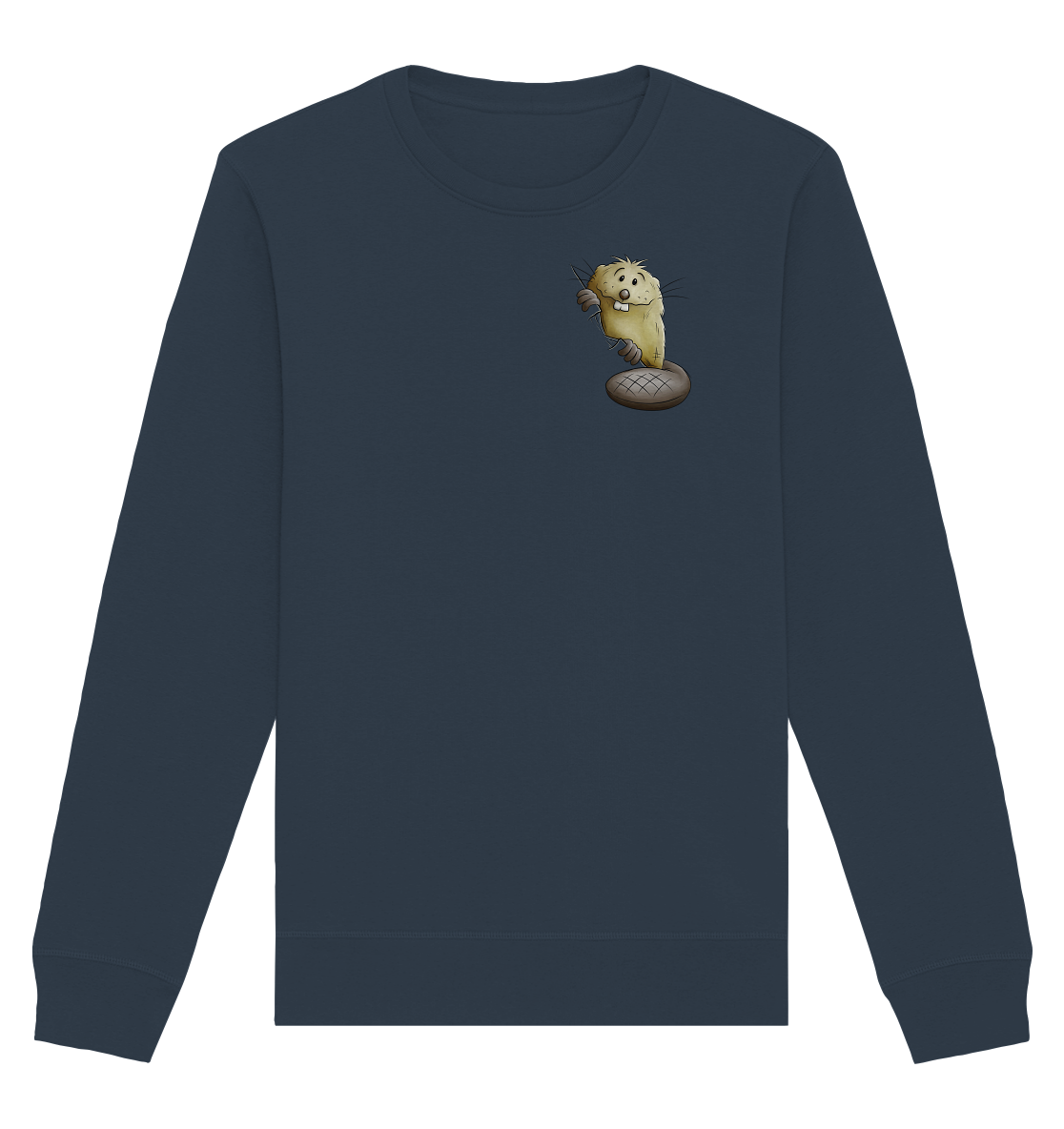 Lustiger frecher Biber - Organic Basic Unisex Sweatshirt