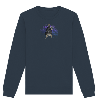 Fledermaus in blauer Nacht - Organic Basic Unisex Sweatshirt