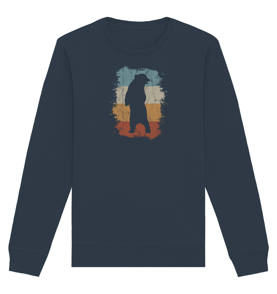 Retro Bären-Silhouette - Organic Basic Unisex Sweatshirt