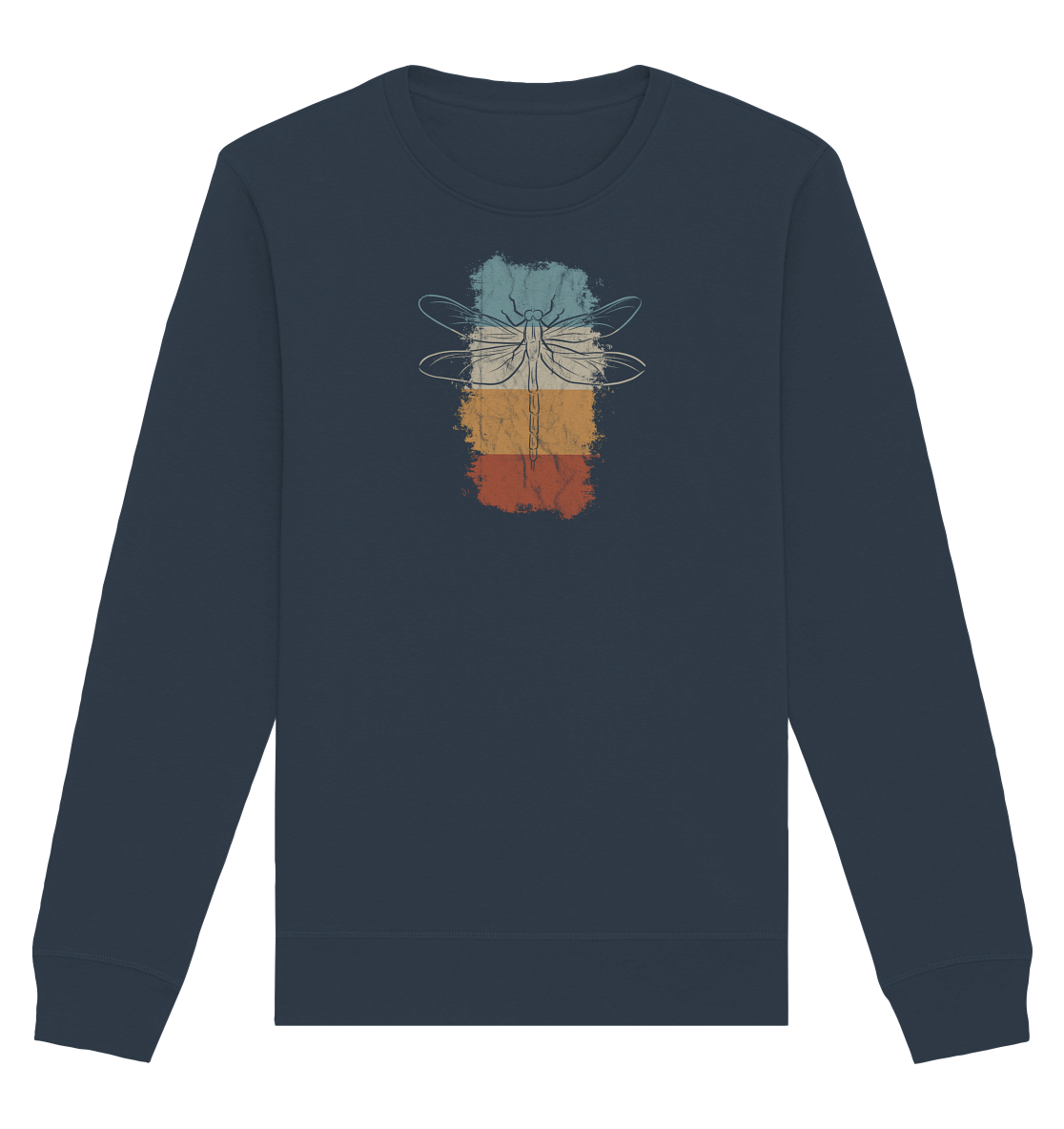 Retro Kunst Libelle | Vintage Dragonfly - Organic Basic Unisex Sweatshirt