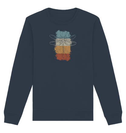 Retro Kunst Libelle | Vintage Dragonfly - Organic Basic Unisex Sweatshirt