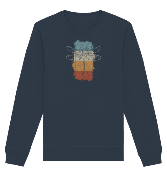 Retro Kunst Libelle | Vintage Dragonfly - Organic Basic Unisex Sweatshirt