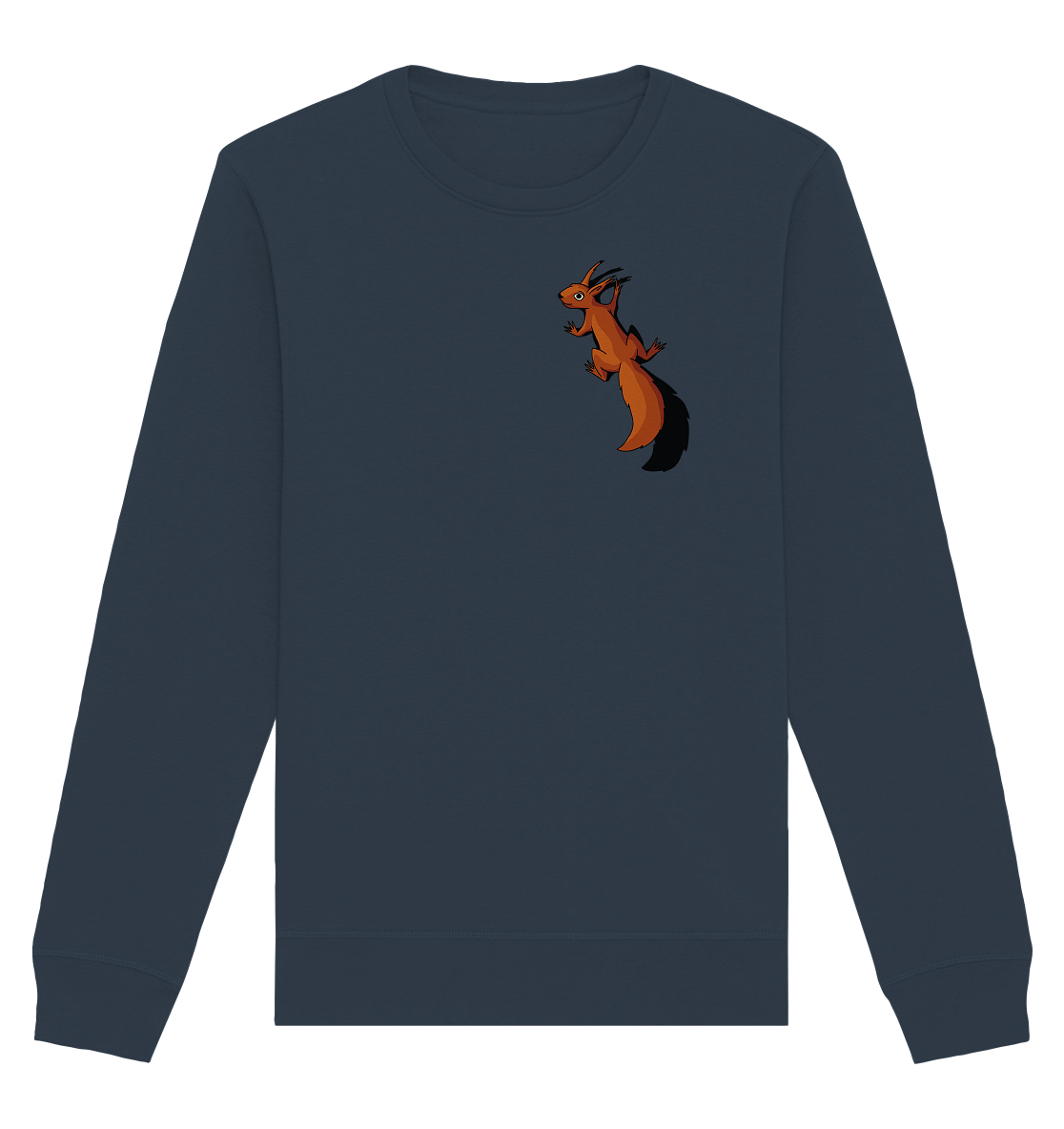 Süßes Eichhörnchen klettert - Organic Basic Unisex Sweatshirt