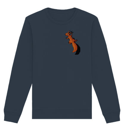Süßes Eichhörnchen klettert - Organic Basic Unisex Sweatshirt