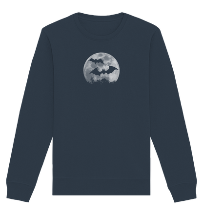 Fledermaus Silhouetten bei Vollmond - Organic Basic Unisex Sweatshirt