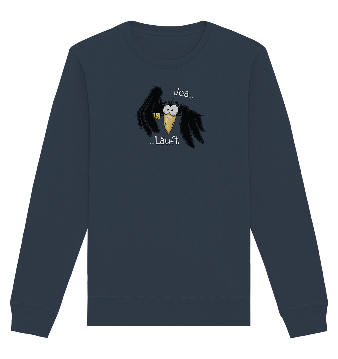 Joa Läuft Krähe gechillter Rabe - Organic Basic Unisex Sweatshirt