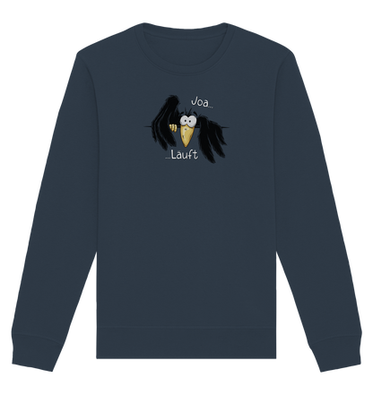 Joa Läuft Krähe gechillter Rabe - Organic Basic Unisex Sweatshirt