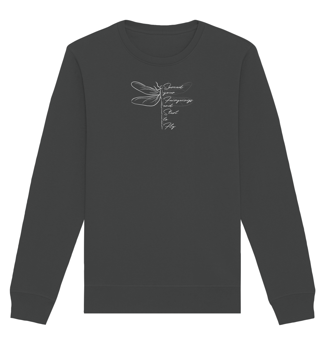 Breite die Flügel aus und flieg los | Libelle - Organic Basic Unisex Sweatshirt