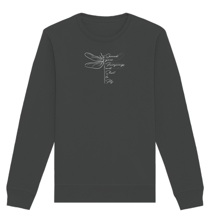 Breite die Flügel aus und flieg los | Libelle - Organic Basic Unisex Sweatshirt