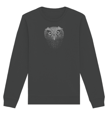 Eule Kritzelkunst Illustration - Organic Basic Unisex Sweatshirt