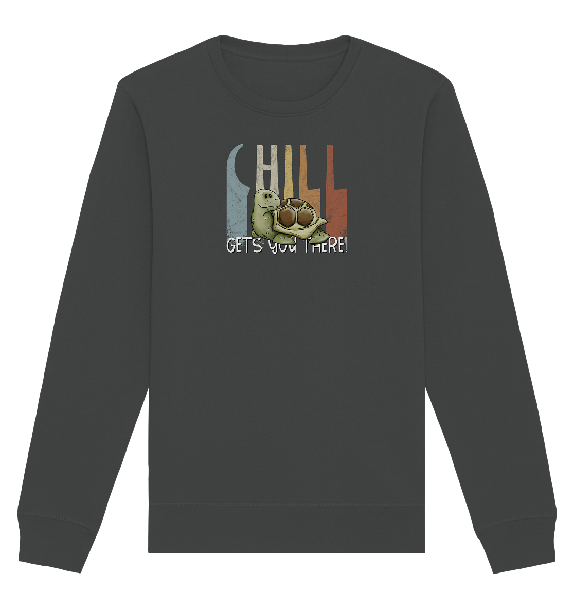 Gechillt gemütliche Schildkröte - Organic Basic Unisex Sweatshirt
