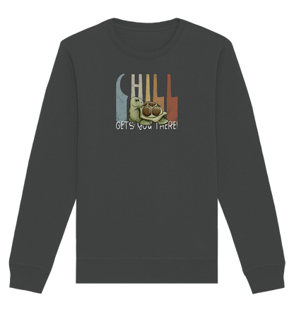 Gechillt gemütliche Schildkröte - Organic Basic Unisex Sweatshirt