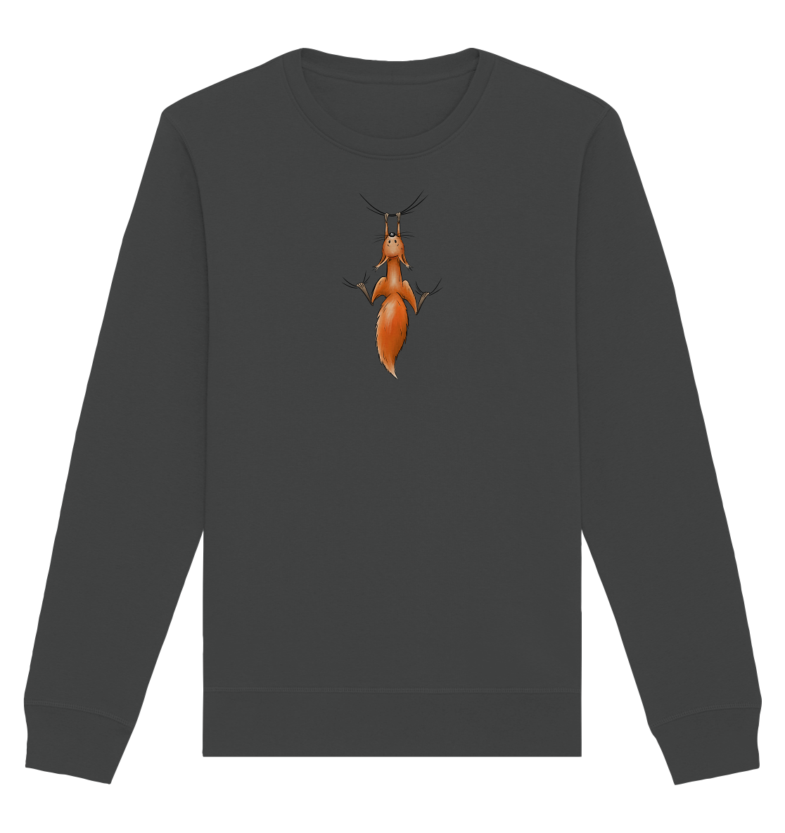 Rotes Eichhörnchen hängt ab - Organic Basic Unisex Sweatshirt